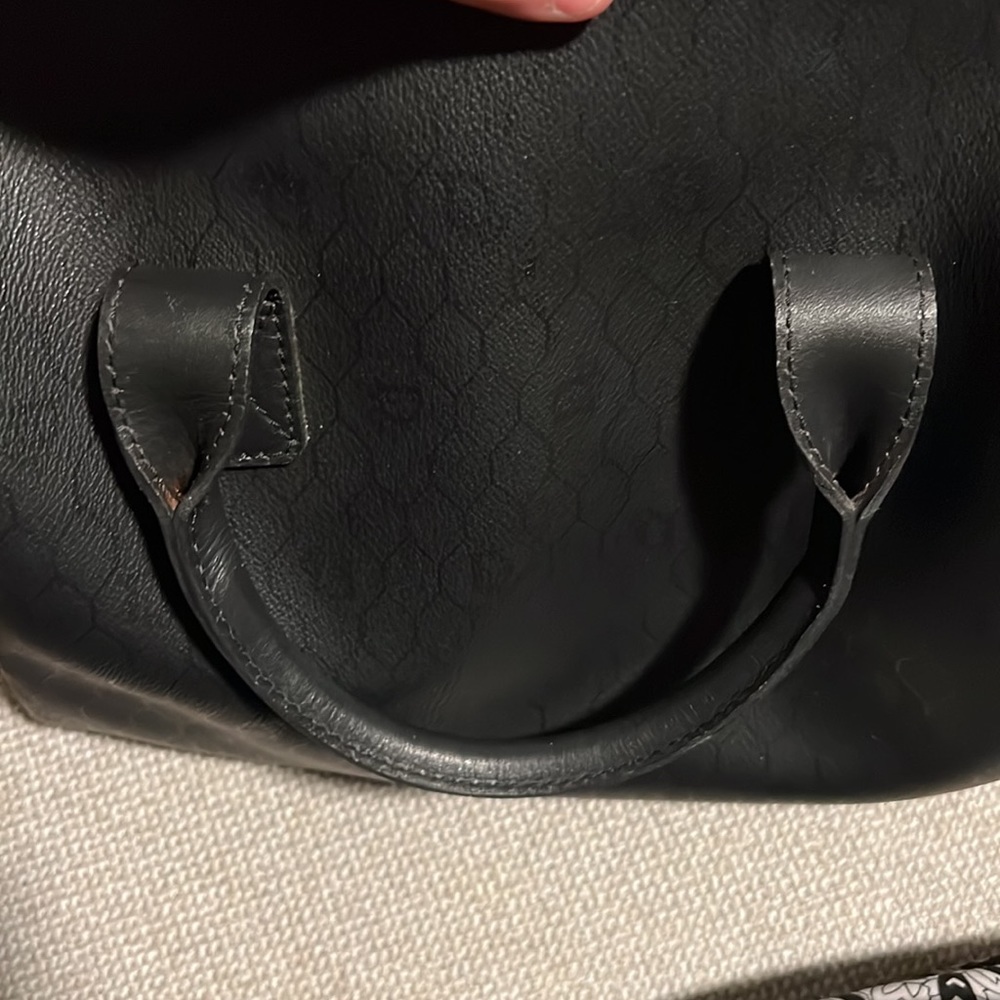 Authentic Dior Vintage Honeycomb Boston Bag Black - Picture 6 of 14